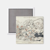 Das heutige Europa', 1887 Magnet (Vorderseite/Rückseite)