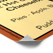 Das heutige Sondermenü Poster - im Restaurant werd (Ecke)