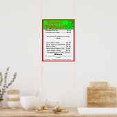 Das heutige Sonderposter - Speisen im Restaurant Poster (Küche)