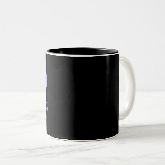 Das heutige Ziel Behalte die winzigen Menschen leb Zweifarbige Tasse (VorderseiteRechts)
