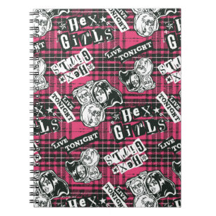 Das Hex Girls Punk-Karomuster Notizblock