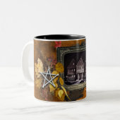 Das Hexenhaus in Salem, Massachusetts Tasse (Vorderseite Links)