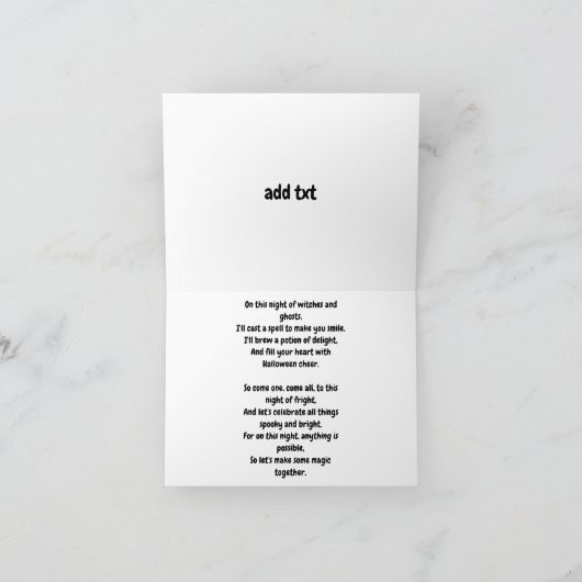 Das Hexenhaus Karte (Innenseite)