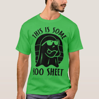 Das hier ist ein Boo-Blatt Cool Ghost Funny Hallow T-Shirt