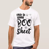 Das hier ist ein Boo Sheet Funny Halloween Ghost T-Shirt (Vorderseite)