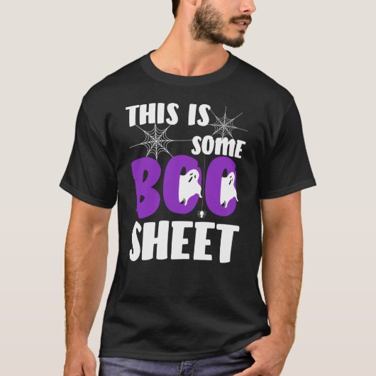 Das hier ist ein Boo Sheet Funny Halloween Ghost T-Shirt (Vorderseite)