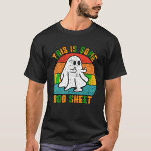 Das hier ist ein Boo Sheet Ghost Middle Finger Fun T-Shirt