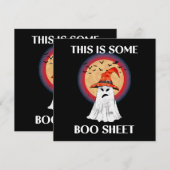 Das hier ist ein Boo Sheet Halloween Ghost Funny (Vorne/Hinten)