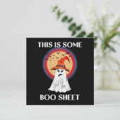 Das hier ist ein Boo Sheet Halloween Ghost Funny (Stehend Vorderseite)