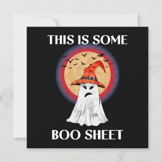 Das hier ist ein Boo Sheet Halloween Ghost Funny (Vorderseite)