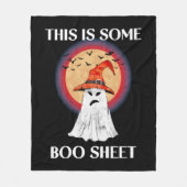 Das hier ist ein Boo Sheet Halloween Ghost Funny Fleecedecke (Vorderseite)