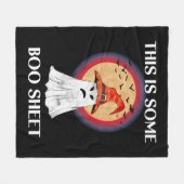 Das hier ist ein Boo Sheet Halloween Ghost Funny Fleecedecke (Vorderseite (Horizontal))