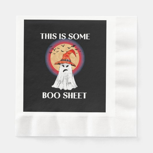 Das hier ist ein Boo Sheet Halloween Ghost Funny Serviette (Vorderseite)