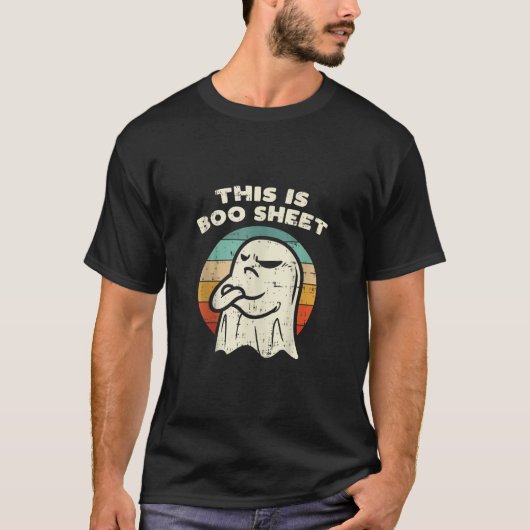 Das hier ist ein Boo Sheet Halloween Ghost Funny T T-Shirt (Vorderseite)