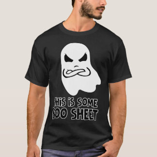 Das hier ist ein boo-Sheet Halloween T-Shirt