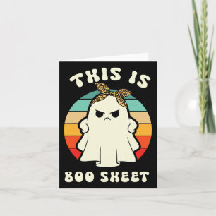 Das hier ist ein boo-Sheet Lazy Fun Halloween-Kost Karte