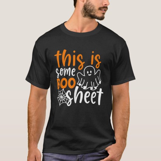 Das hier ist ein Boo Sheet Shirt Funny Halloween G (Vorderseite)