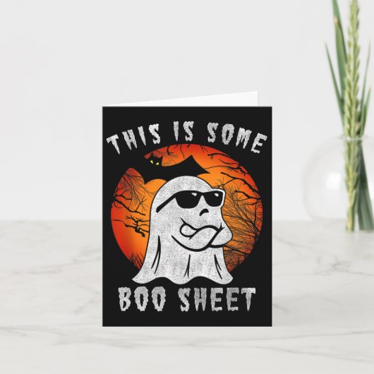 Das hier ist ein paar Boo-Sheet-Ghost-Kostüme Männ Karte (Vorderseite)