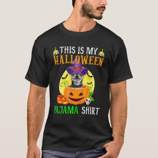 Das hier ist mein Halloween-Pajama-Chihuahua-Hunde T-Shirt