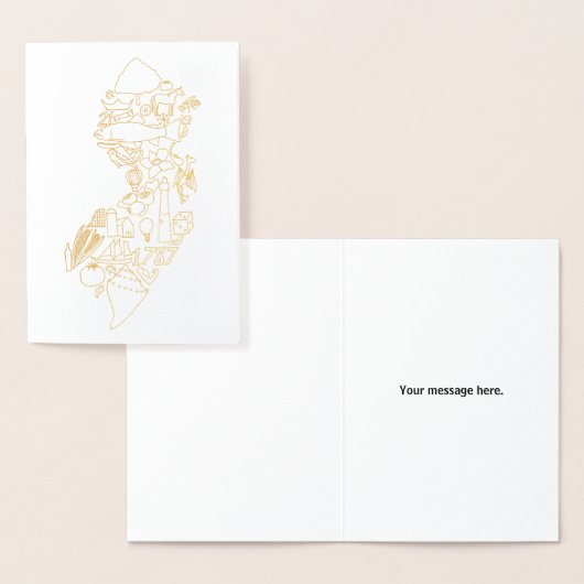 Das hier wird von Jersey handgezeichnet Folienkarte (Anzeige)