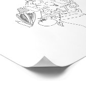 Das hier wird von Jersey handgezeichnet Poster (Ecke)