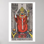 Das Hierophant Tarot Card Poster (Vorne)
