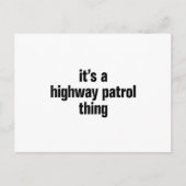das Highway-Patrouille Postkarte (Vorderseite)