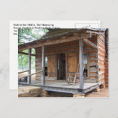 Das Himes Log House - Euless, Texas Postkarte (Vorne/Hinten)
