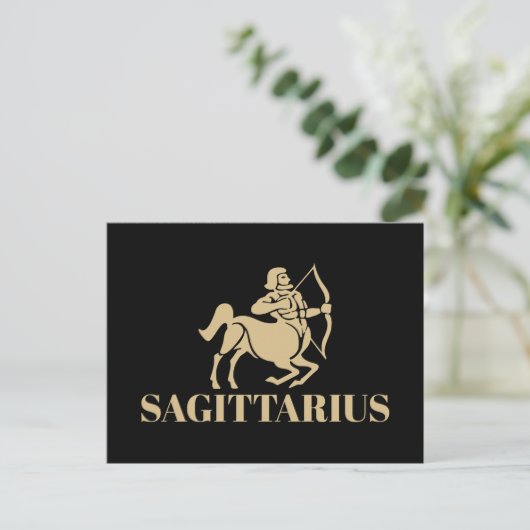 Das Himmelsastrologie-Horoskop Sagittarius-Zeichen Postkarte (Stehend Vorderseite)