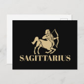 Das Himmelsastrologie-Horoskop Sagittarius-Zeichen Postkarte (Vorne/Hinten)