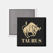 Das Himmelsastrologie Horoskop Taurus Zeichen Magnet (Vorderseite/Rückseite)
