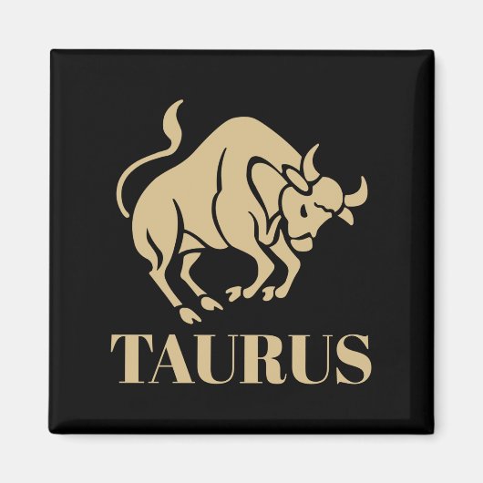 Das Himmelsastrologie Horoskop Taurus Zeichen Magnet (Vorne)