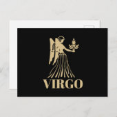 Das Himmelsastrologie Horoskop-Virgo-Zeichen Postkarte (Vorne/Hinten)