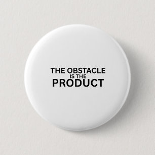 Das Hindernis ist der Produkt-Minimalist-Emaille-S Button