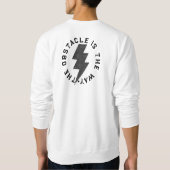 Das Hindernis ist der Weg - Zitat von Marcus Aurel Sweatshirt (Rückseite)