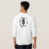 Das Hindernis ist der Weg - Zitat von Marcus Aurel Sweatshirt (Schwarz voll)
