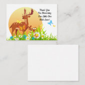 Das Hirsch und ihr Sohn danken dir Karten (Vorne/Hinten)