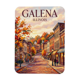 Das Historische Dorf Galena USA Magnet