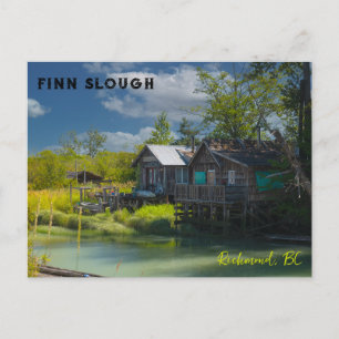 Das historische Fischerdorf Finn Slough Postkarte