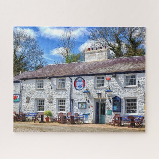 Das historische Ship Inn in Red Wharf Bay, Anglese Puzzle (Horizontal)