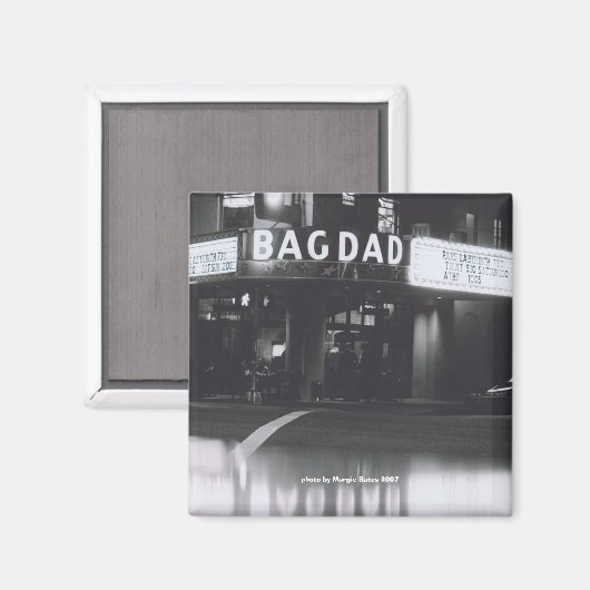 Das historische Theater in Bagdad Magnet (Vorderseite/Rückseite)