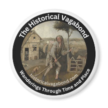 Das historische Vagabond-Logo auf einem Küchenmagn