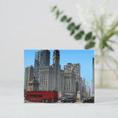 Das historische Wrigley-Gebäude Postkarte (Stehend Vorderseite)