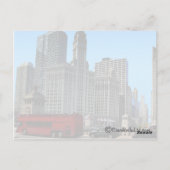Das historische Wrigley-Gebäude Postkarte (Rückseite)