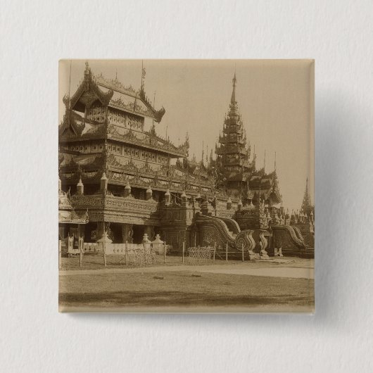 Das Hman Kyaung oder das Glaskloster, Birma Button (Vorderseite)