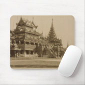 Das Hman Kyaung oder das Glaskloster, Birma Mousepad (Mit Mouse)