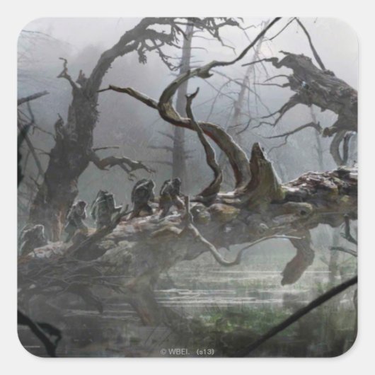 DAS HOBBIT : DESOLATION VON SMAUG™ Concept Art 4 Quadratischer Aufkleber (Vorderseite)