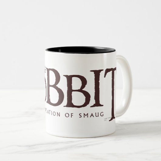 Das Hobbit-Logo - Dunkel Zweifarbige Tasse (VorderseiteRechts)