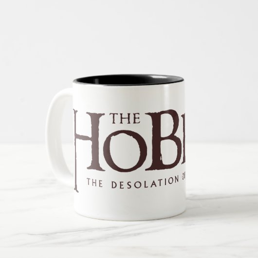 Das Hobbit-Logo - Dunkel Zweifarbige Tasse (Vorderseite Links)