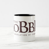 Das Hobbit-Logo - Dunkel Zweifarbige Tasse (Mittel)